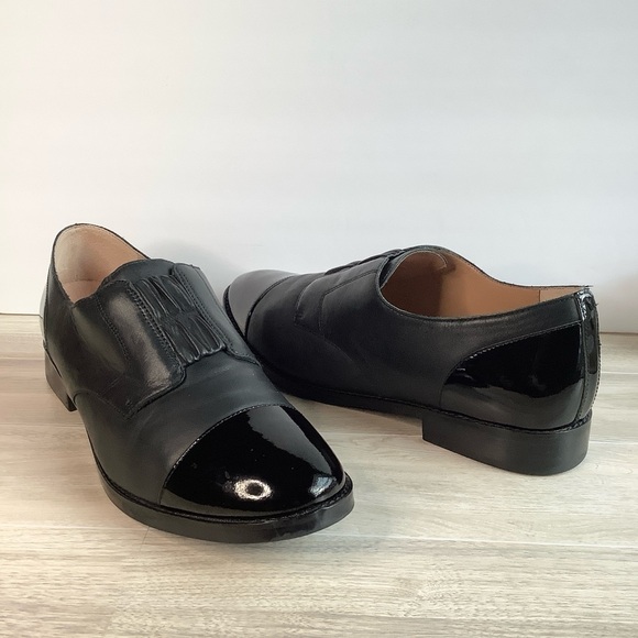 VIONIC Black Leather Loafer Jayla Slip-On Oxford Flats Academia Preppy Women 9.5 - Picture 15 of 15